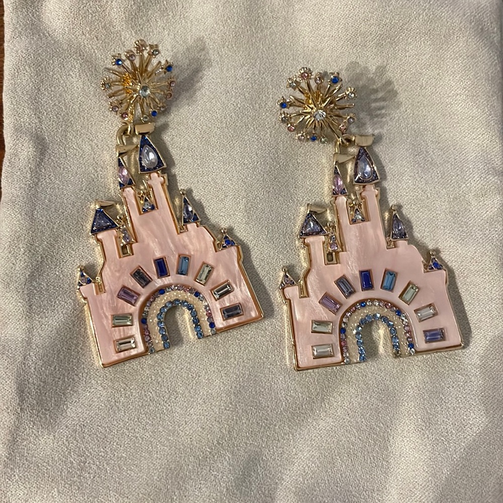 BaubleBar Disney Castle Earrings